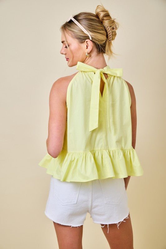 sunset halter top