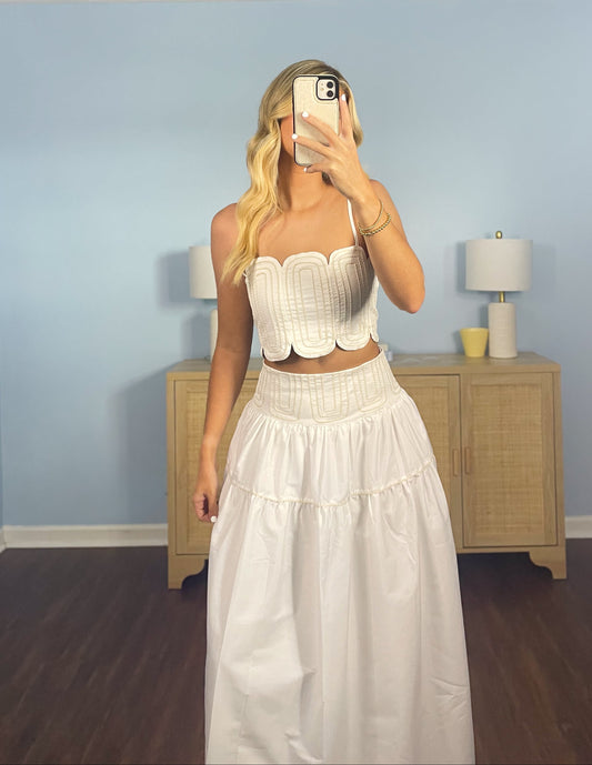 Side Line Set in white