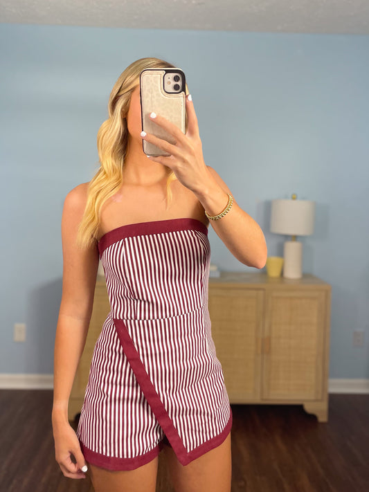 seminole striped romper