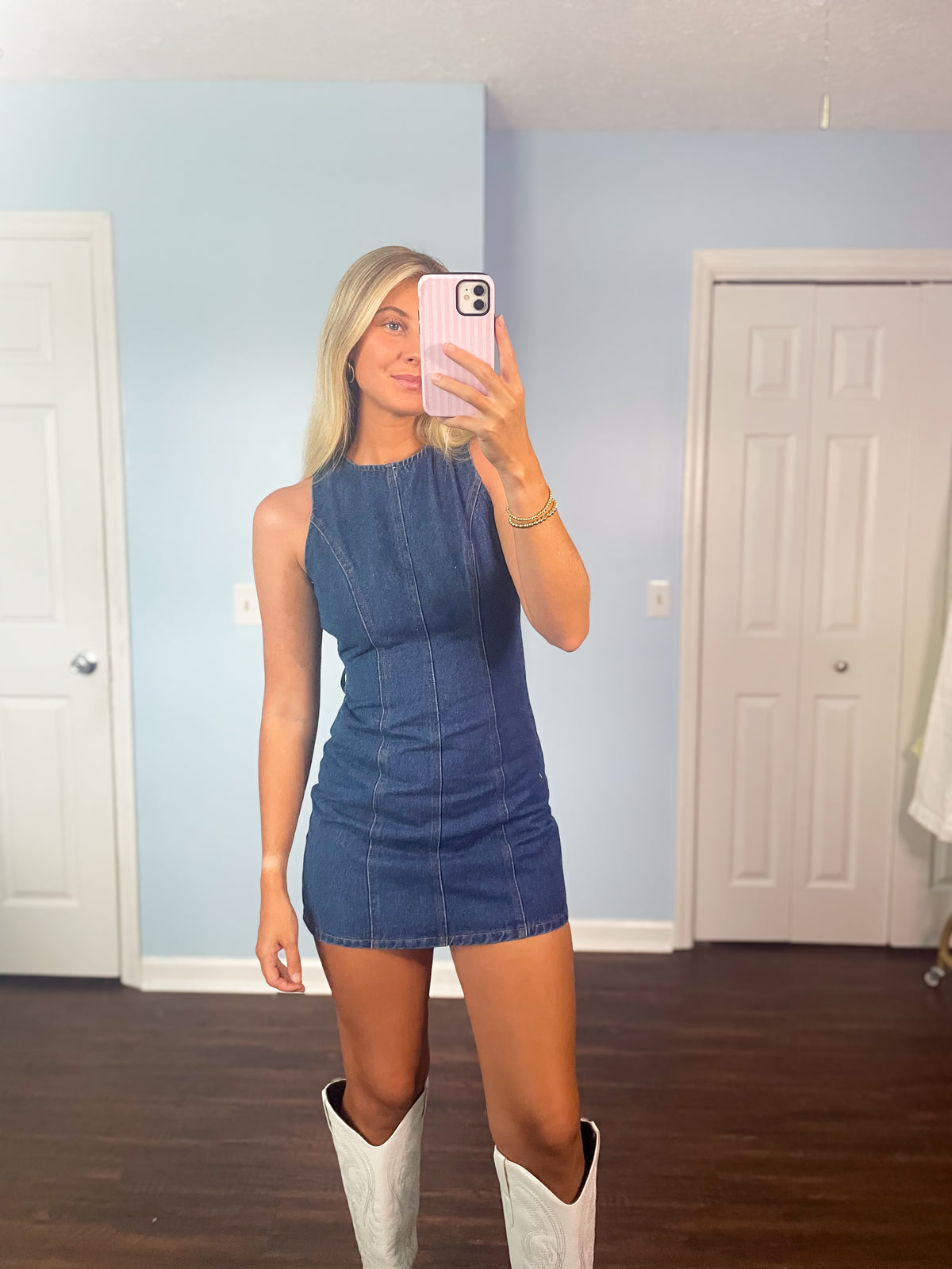 denim mini