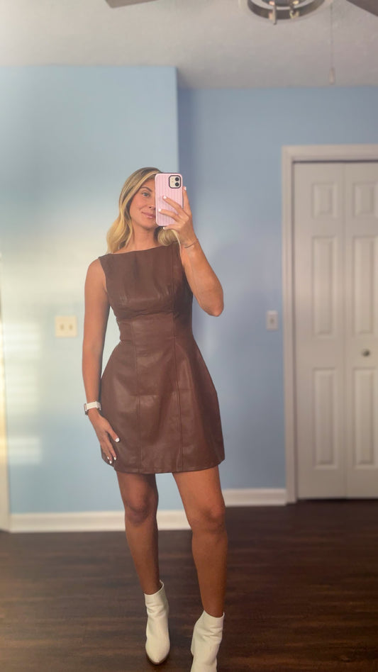 espresso martini mini dress